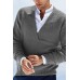 Men's Solid Color Slim Fit Long Sleeve V-Neck Knit Sweater